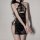 Sensual cheongsam lingerie set - backless lace bodysuit with high slit & halter neck for date night