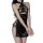 Sensual cheongsam lingerie set - backless lace bodysuit with high slit & halter neck for date night