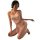 Sensual chinese-inspired lingerie set featuring a halter top with floral design and matching sheer robe, embodying elegant ha...