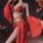 Sensual exotic princess vintage chinese-style dance costume - seductive hanfu-inspired lingerie dress set featuring vibrant r...