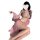 Sensual exotic princess vintage chinese-style dance costume - seductive hanfu-inspired lingerie dress set featuring elegant p...