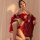 Sensual hanfu lingerie set - plus size ancient chinese style with busty bodice and matching skirt, erotic palace-inspired out...