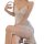 Sensual ice silk sleepwear set featuring a sexy lace-trimmed nightgown with removable pads and a side slit design.