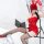 Sensual lace bodysuit set featuring a red bunny headband, perfect for pure temptation sleepwear or uniform style outfits.