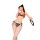 Sensual lace lingerie set featuring a matching bra and panty, perfect for sheer mesh sleepwear.