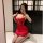 Elegant red sensual lace lingerie set featuring halter neck design and sheer fabric, perfect for women seeking stylish sleepw...