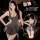 Sensual lace open-crotch zipper dress with sheer mesh design, perfect for adults seeking allure and sophistication.