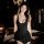 Sensual lace open-crotch zipper dress with sheer mesh design, elegant and alluring for adults.