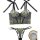 Sheer black lingerie set with green butterfly embroidery, featuring a lace bra and matching thong for women.