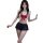 Sensual lingerie collection - restrained elegance womens luxury erotic lingerie set featuring a sailor-style top with a red b...