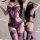 Sensual lingerie set featuring sheer stockings and a playful robe, perfect for a sexy sleepwear collection.