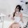 Sensual modest bunny girl outfit - pure & tempting womens crop top corset set, sexy sleepwear costume