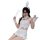 Sensual modest bunny girl outfit - pure & tempting womens crop top corset set, sexy sleepwear costume