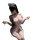 Sensual nurse costume with lace trim, high slit, and minimalist design for women’s role play lingerie set.