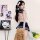 Sensual sailor uniform set - sexy sheer role play costume, college-themed lingerie outfit featuring a revealing sailor-style ...