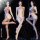 Sensual sheer bodysuit for women - tight-fit open-crotch lingerie set, perfect for bedroom romance wear