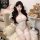 Sensual sheer lace bodysuit with open-crotch design, perfect for pure temptation. ideal erotic lingerie set featuring delicat...