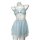 Sensual sheer lace slip dress with delicate lace trimmings, perfect for women seeking pure allure and tempting nightwear.
