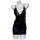 Sensual vinyl slip-on bodycon bandage dress featuring sheer mesh panels, perfect for nightclub outfits.