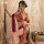 Sexy ancient chinese lingerie set - sheer hanfu costume with embroidered doudou & silk robe for romantic roleplay