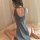 Sexy backless cheongsam sleepwear for women featuring lace-up hollow-out design and halter neck, perfect for role play nightg...
