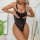 Sexy black lace bodysuit with sheer mesh design, featuring a backless style and elegant lace detailing for womens bodycon sha...