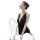 Sexy backless lace bodysuit for women, deep v-neck design, plus size sleepwear set, seductive matching nightwear.