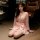 Sexy backless sleep dress - kawaii japanese-inspired lingerie with bow & floral print, pure-yet-seductive nightwear