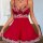 Sexy black and white lace sleep dress for women, featuring a backless design with romantic lace details, perfect for evening ...
