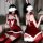 Sexy bunny girl costume set - festive christmas catwoman bodysuit for women, featuring a red velvet dress with bunny ears and...