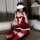 Sexy bunny girl costume set - festive christmas catwoman bodysuit for women, naughty holiday cosplay outfit featuring red vel...