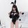 Sexy bunny girl latex-style bodysuit - cute & alluring lingerie for playful romance