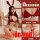 Model wearing red bunny girl lingerie set with lace trim, perfect for christmas. includes bra and panties for small bust size...