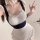 Sexy chef uniform costume set for women featuring backless apron, maid bodysuit, and erotic lingerie outfit with ruffled deta...