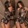 Sexy cheongsam lingerie set - seductive open-crotch sleepwear for small bust, high-fashion temptation outfit featuring floral...