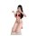 Sexy christmas bodysuit with neck tie & tassels - naughty yet sweet holiday lingerie set for new years eve
