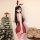 Sexy christmas bunny costume for women - holiday party outfit, cosplay & boudoir lingerie ensemble featuring festive red dres...