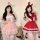 Sexy christmas bunny costume for women - festive new year cosplay outfit & lingerie set featuring adorable bunny ears and fes...