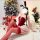 Sexy christmas bunny costume for women - festive new year cosplay outfit & lingerie set, featuring festive red and white desi...
