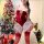 Sexy christmas bunny costume for women - festive new year cosplay outfit & lingerie set featuring red lace details and festiv...
