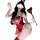 Sexy christmas bunny costume for women - hot catwoman bodysuit outfit, festive cosplay lingerie set featuring a red lace body...