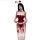 Sexy christmas bunny costume for women - seductive holiday lingerie set, no-remove role play outfit featuring red and white d...