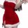 Sexy christmas bunny costume for women - seductive holiday lingerie set with sexy red velvet design