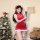 Sexy christmas lace cheongsam costume - holiday role play outfit for women, halloween & new year themed lingerie set
