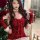 Sexy christmas lingerie dress - tight bodycon holiday outfit, naughty & cute festive costume for new year