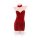 Sexy christmas lingerie set - red sparkly bunny girl outfit, featuring a cleavage-enhancing bodysuit and sequined skirt, perf...