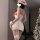 Sexy christmas one-shoulder bodysuit dress - flirty velvet holiday party outfit for new years eve, featuring festive santa ha...