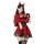 Sexy christmas party lingerie - naughty elf costume featuring red velvet dress, black accents, gloves, and headband perfect f...
