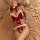 Sexy christmas role play bodysuit featuring festive velvet and faux fur design with open-crotch style, perfect for new year c...