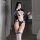 Sexy college girl lingerie set - sheer mesh bodysuit, pure & tempting all-season shapewear